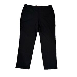 Mary Crafts Classic‎ Black Pull-On Elastic Waist Dress Pants Career Wear-SZ 12